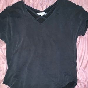 ⭐️Suede Criss Cross Top⭐️